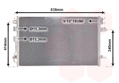 Airco condensor Van Wezel 07005088