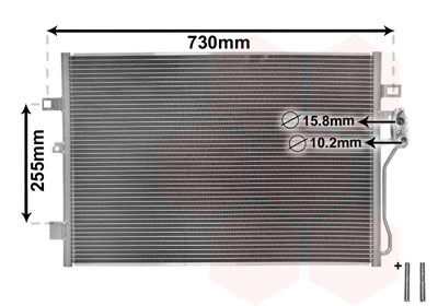 Airco condensor Van Wezel 07005139