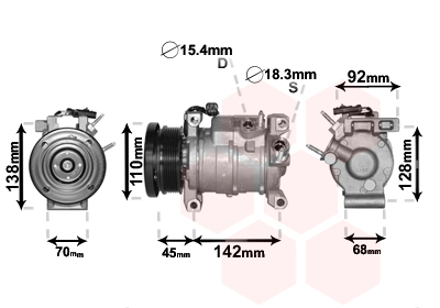 Airco compressor Van Wezel 0700K128