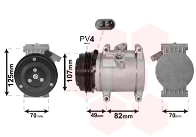 Airco compressor Van Wezel 0800K039