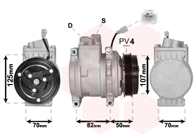 Airco compressor Van Wezel 0800K041