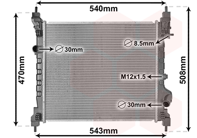 Radiateur Van Wezel 08012702