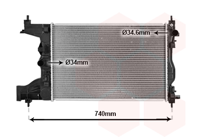 Radiateur Van Wezel 08012704