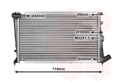 Radiateur Van Wezel 09002010