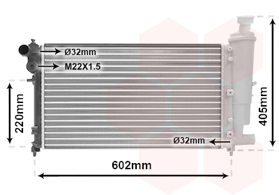 Radiateur Van Wezel 09002118