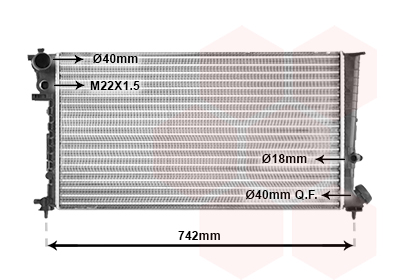 Radiateur Van Wezel 09002148