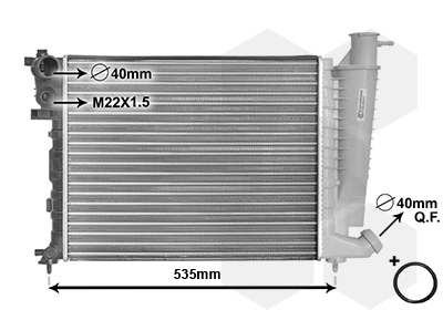 Radiateur Van Wezel 09002154