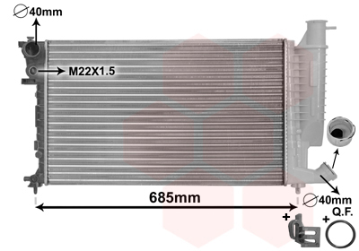 Radiateur Van Wezel 09002155