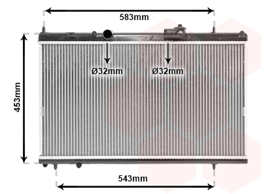 Radiateur Van Wezel 09002228