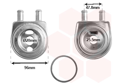 Oliekoeler motorolie Van Wezel 09003287