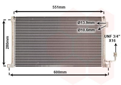 Airco condensor Van Wezel 09005172