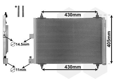 Airco condensor Van Wezel 09005173