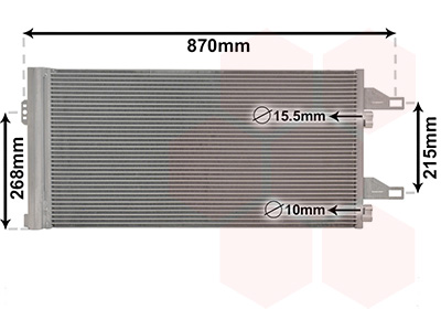 Airco condensor Van Wezel 09005246