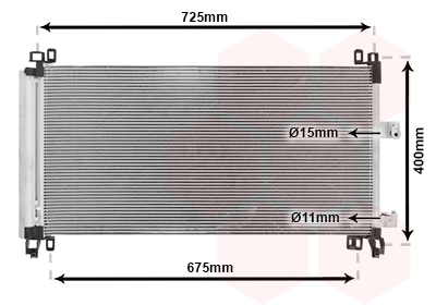 Airco condensor Van Wezel 09005273