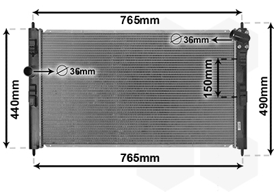 Radiateur Van Wezel 09012709