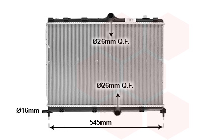 Radiateur Van Wezel 09012715