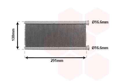 Kachelradiateur Van Wezel 09016702