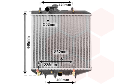 Radiateur Van Wezel 11002025