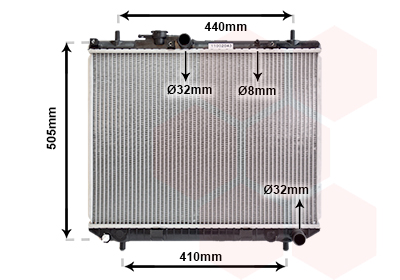 Radiateur Van Wezel 11002043