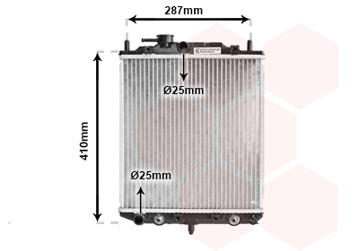 Radiateur Van Wezel 11002048