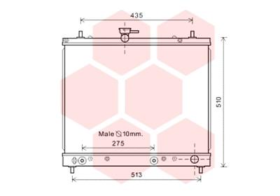 Radiateur Van Wezel 11002069