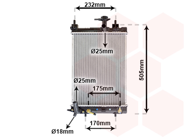 Radiateur Van Wezel 11002070