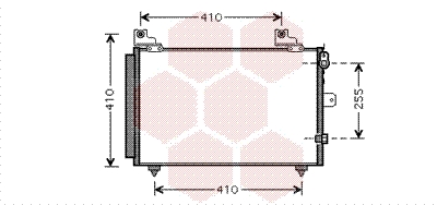 Airco condensor Van Wezel 11005056