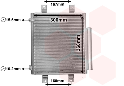 Airco condensor Van Wezel 11005075