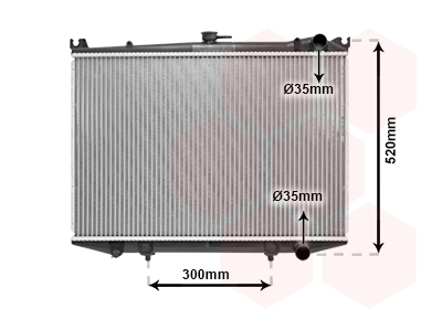 Radiateur Van Wezel 13002064