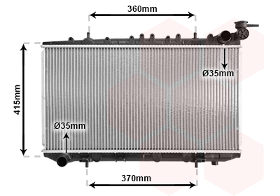 Radiateur Van Wezel 13002094