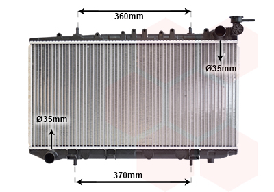 Radiateur Van Wezel 13002114