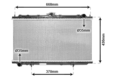 Radiateur Van Wezel 13002179