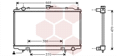 Radiateur Van Wezel 13002188