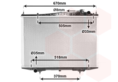 Radiateur Van Wezel 13002266