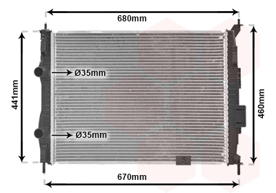 Radiateur Van Wezel 13002278