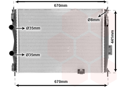 Radiateur Van Wezel 13002280