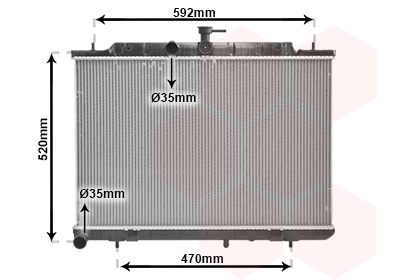 Radiateur Van Wezel 13002293