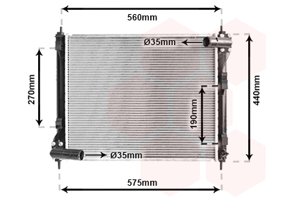 Radiateur Van Wezel 13002354