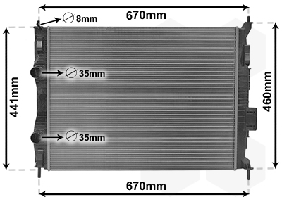 Radiateur Van Wezel 13002413