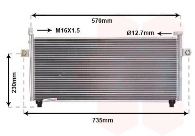 Airco condensor Van Wezel 13005175