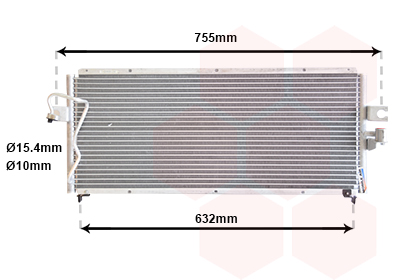 Airco condensor Van Wezel 13005183