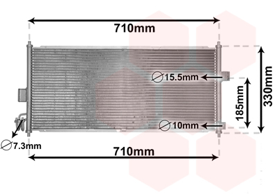 Airco condensor Van Wezel 13005201