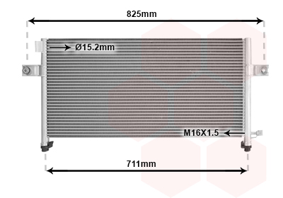 Airco condensor Van Wezel 13005204