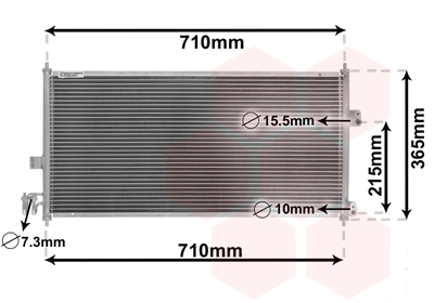 Airco condensor Van Wezel 13005205