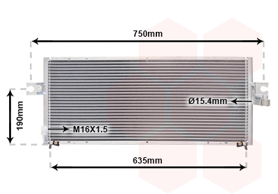 Airco condensor Van Wezel 13005243