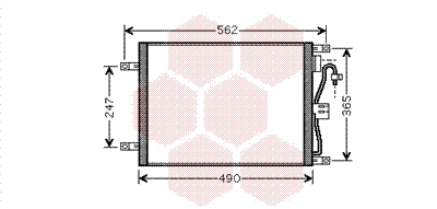 Airco condensor Van Wezel 13005252