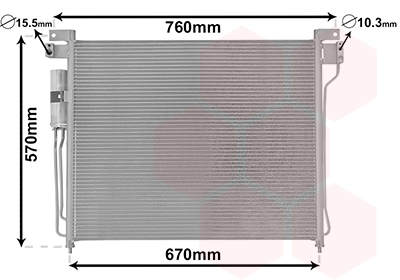 Airco condensor Van Wezel 13005299