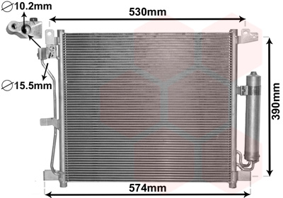 Airco condensor Van Wezel 13005403