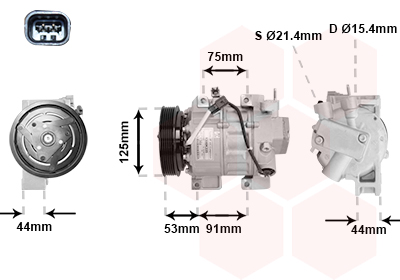 Airco compressor Van Wezel 1300K335