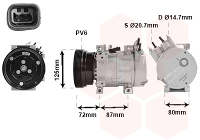 Airco compressor Van Wezel 1300K429